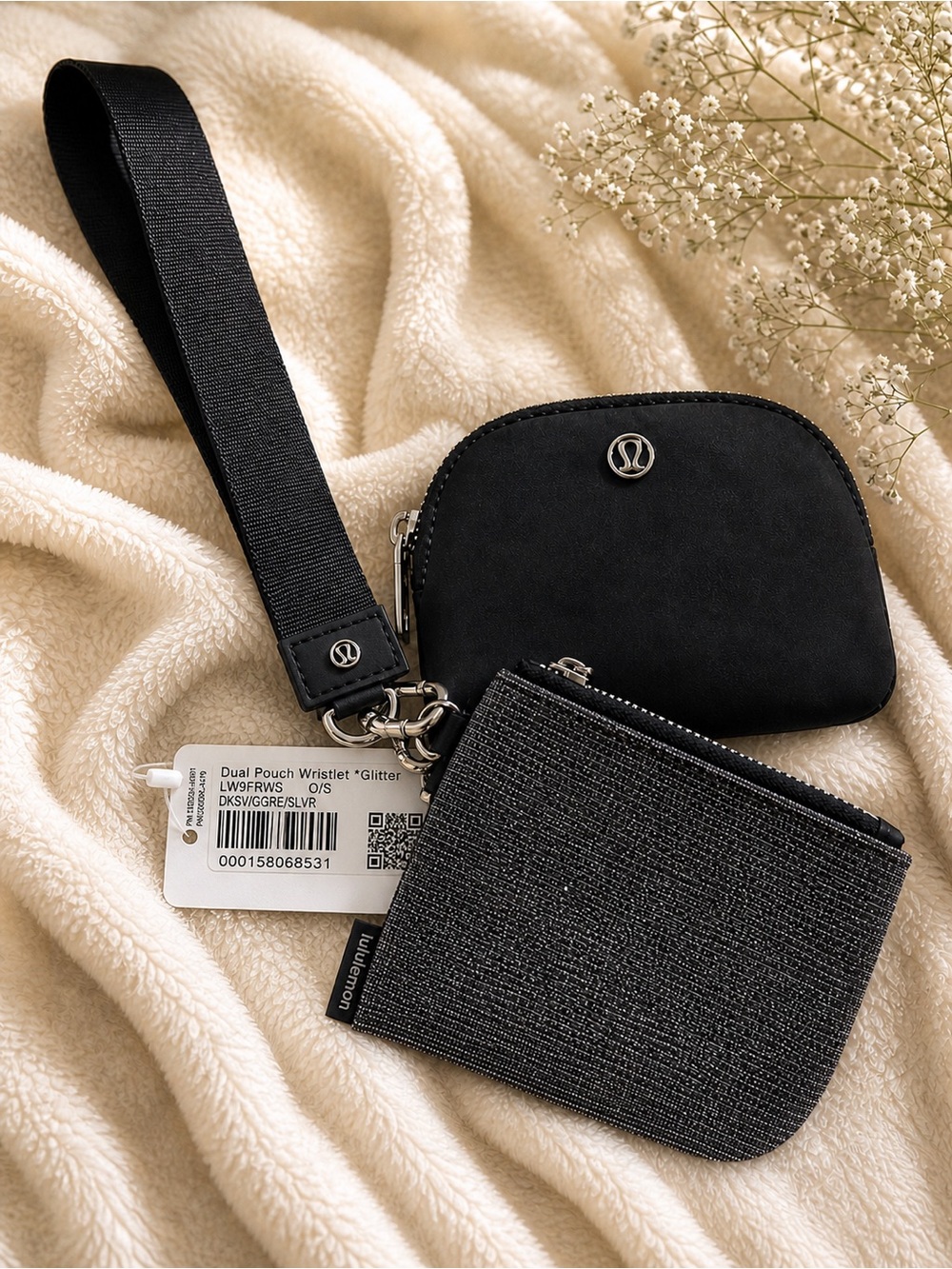 Lululemon Dual Pouch Wristlet – Glitter Edition NEW WITH TAGS